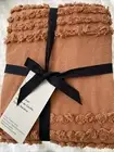 West Elm Candlewick King Duvet Cover TERRACOTTA New