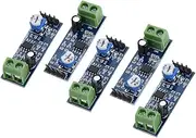 5pcs LM386 200 Gain Audio Amplifier Module, Power Indicator Light, 10K Adjustable Resistor, Terminal Blocks, Input Audio Signal for Ek1236 L1P8