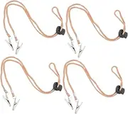 Pcs Napkin Clips Hat Travel Straps Bib Holders Adjustable Napkin Chains Anti-lost Chin Cord Holders