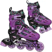 Roller Derby Falcon 2-In-1 Combo Quad and Inline Skates for Kids, Adjustable Siz