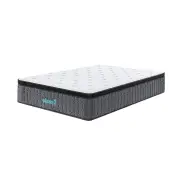 Mattress King Single Euro Top Pocket Spring Motion Isolation CertiPUR-US Certified