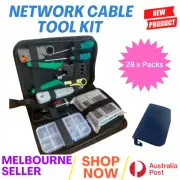 CAT6/5 Lan Network Cable Tool Tester Crimper RJ45 Ethernet LAN Kit Crimping Set