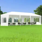 3x9m Gazebo ALFORDSON Outdoor Marquee Party Tent Camping Portable Side Wall White