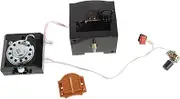 IMIKEYA Cuckoo Wall Clock Mechanism Clock Movement Replacement Clock Quartz Works Cuckoo Clock Parts Key Cuckoo Clocks for Wall Pendulum Small Winding Plastic Black