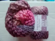 Needle Crafters Swirl braided gradient yarn, Viola, lot of 2 (52 yds ea)