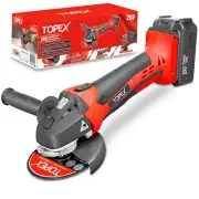 TOPEX 20V Cordless Angle Grinder 125mm Li-ion Cutting Polishing Power Tool