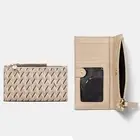 New Mimco Geo Slim Wallet Wafle Coin Card Slots + Dust Bag