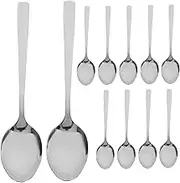 Gatuida Stainless Steel Dinner Spoons 12 Piece Set Table Spoons Comfortable Handles Suitable for Formal Casual Dinners