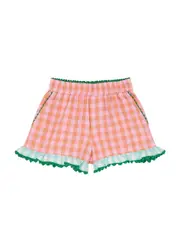Stella Mccartney Kids Gingham Ruffled Cotton Shorts - Multicoloured - 10YR (10 Years) 10YR (10 years)