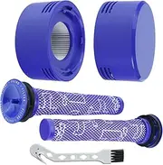 [EASETROL] Filters Replacement Parts for Dyson V7, V8 Animal and V8 Absolute Vacuum, 2 Pre Filters & 2 Post Filters, Compare to Part # 965661-01 & 967478-01