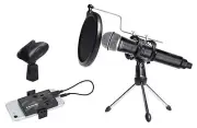 Samson Go Mic Mobile Wireless ASMR Recording Streaming Kit w/Microphone+Stand