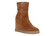 Geox Womens/Ladies D Eildea B Patent Leather Wedge Ankle Boots (Dark Camel) - UTFS11177