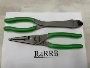 Snap-on Tools USA NEW 2 Piece GREEN Plier and Cutter Lot Set LN47ACFG 312CFG
