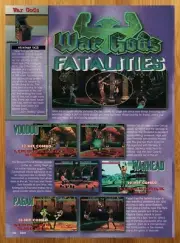 1996 War Gods N64 PS1 Vintage Print Ad/Poster Authentic Retro Video Game Art
