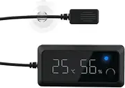 Reptile Humidity Gauge - Aquarium Humidity Sensor Monitor | Pet Rearing Box Humidity Meter Supplies for Leopard Crested Gecko, Snake, Lizard