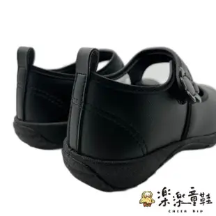 【樂樂童鞋】台灣製素面皮鞋-黑色(女童鞋 皮鞋 學生鞋 休閒鞋 公主鞋)