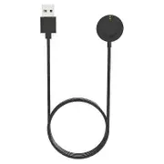 Pbb 1m For Fossil Gen 6/Gen 5 FTW4024/FTW4025/FTW4026 Smartwatch USB Charger Absorption Charging Dock Ca [PB] Black