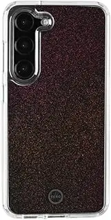 [3SIXT] Impact Zero Galaxy Phone Case for Samsung Galaxy S23, Clear/Glitter