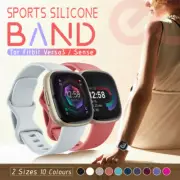 For Fitbit Versa 3 Sense Replacement Breathable Sports Silicone Band Strap Oz