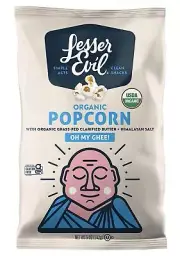 LesserEvil Oh My Ghee Organic Popcorn, 5 Oz