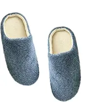 [MOBUTOFU] Warmest Couples Slippers Men's Women's Indoor Slippers Plush Furry Winter Home Shoes Size 42/43