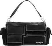 [Desigual] Women Accessories PU Hand Bag, Black, One Size, Black, One Size