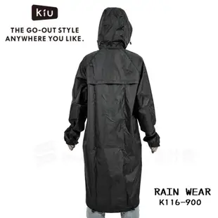 現貨 日本 KIU RAIN ZIP UP K116-900 男女用 風衣式空氣感雨衣 防水大衣 雨衣 日本雨衣 (黑)