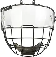 Lacrosse Helmet, Hockey Helmet with Metal Net Mask & Transparent Hockey Visor with Anti-Fog and Anti-Scratch for Equipment
