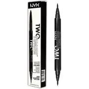NYX Two Timer Kohl Pencil Liner & Felt Tip Liner TT01 Jet Black