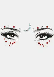 Red Star & Moon Face Gems