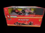 1:43 BURAGO Shell Set F1 2X Sp24 Gp 2024 LECLERC + SAINZ *NEW IN BOX **Ferrari