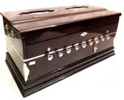 HARMONIUM~ROSE WOOD~3½ OCTAVES~9 STOPS ~DOUBLE REEDS~7 FOLD BELLOW~42 KEYS~440HZ
