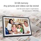 EU Plug 100-240V 10.1in WiFi Digital Photo Frame With 32GB Storage Smart Dig CEL