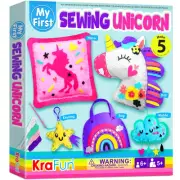 KRAFUN My First Unicorn Kids Sewing kit Beginner Arts & Crafts Make 5 Cute Pr...