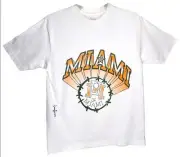 Cactus Jack Travis Scott x Mitchell & Ness T-Shirt University Miami Limited
