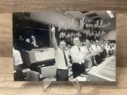 Milton Windler NASA Apollo 13 Flight Director Hand Signed 4x6 Photo TC46-4049