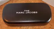 The Marc Jacobs Hard Clamshell Black Leather Sunglass Case with Cloth