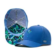 Alter Ego Running Coaster Splash Blue Camo Palm Hat / Standard