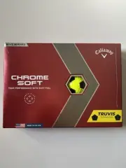 Chrome Soft Truvis Yellow/black Golf Balls Combo One Dozen