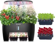 Hydroponics Growing System Kit 16Pods, Herb Garden with Sprout Mode Can Seedling
