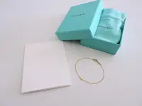 在飛比找Yahoo!奇摩拍賣優惠-二手 TIFFANY & Co 蒂芙尼 18K金 鑽石手鍊