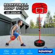 Portable Basketball Hoop Stand System Kids Backboard Ring Stand Adjustable Heigh