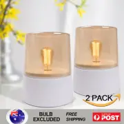 2X Table Light Desk Lamp Metal & Glass Indoor E27 Office Work Lamp Online Switch