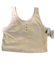 BP cropped Henley TANK TOP New XL Midriff S