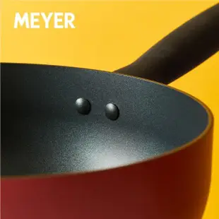 【MEYER 美亞】革新紅系列陶瓷不沾鍋平底鍋28CM(IH/電磁爐適用)