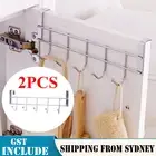 Over the Door 5 Hooks Home Bathroom Organizer Rack Clothes Coat Hat Towel Hanger