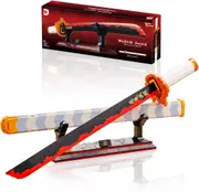 790Pcs Demon Slayer Swords Splicing Building Block Model Blocks Toys Cosplay Anime Katana Samurai Nichirin Sword Set with Scabbard and Stand