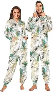 [Joisal] Elegant Feather White Ultra-comfortable Fit, Adult Onsies, Cosplay Onesie Adult