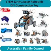 STEM 12-in-1 Solar Robot Kit - Educational DIY Construction Toy for Kids 8-12