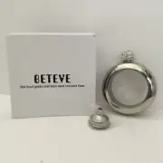 Stainless steel bracelet flask. Rhinestone cap. Funnel. New. Beteve